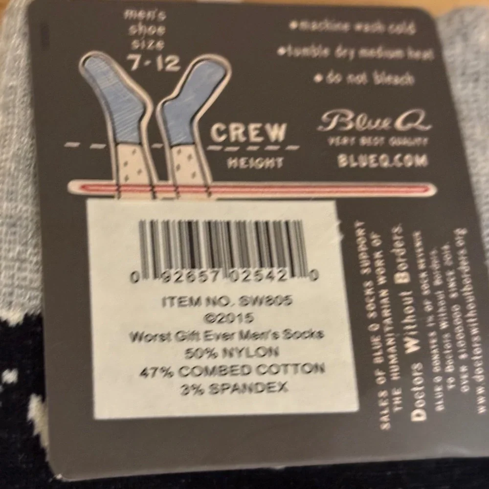 Blue Q Mens Crew Socks 